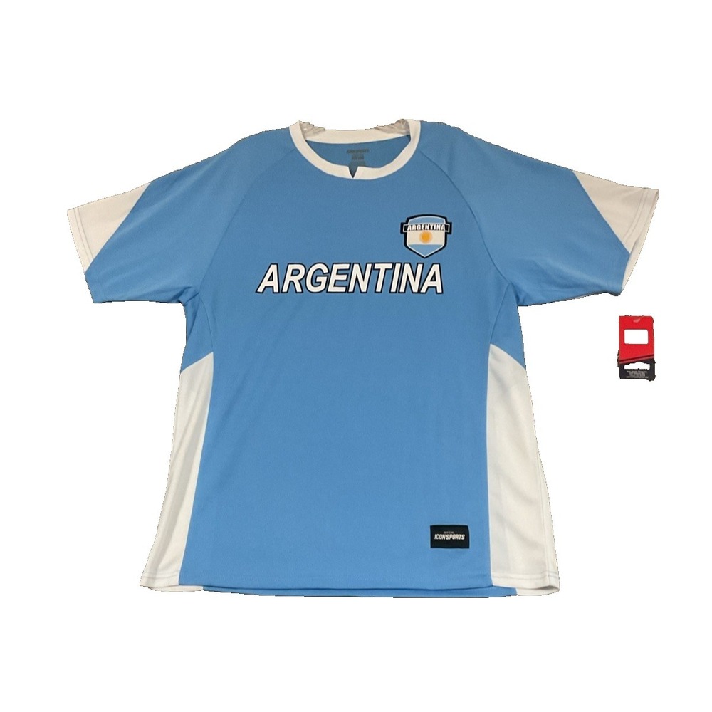 NWT Icon Sports Argentina "Striker" Fan Jersey - National Team Soccer Top